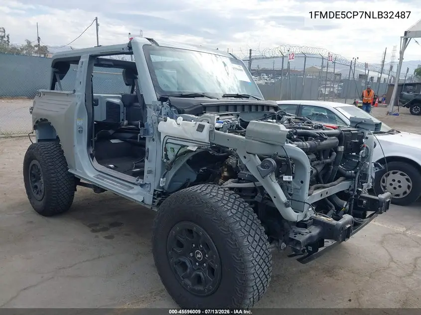 2022 Ford Bronco Wildtrak VIN: 1FMDE5CP7NLB32487 Lot: 45596009