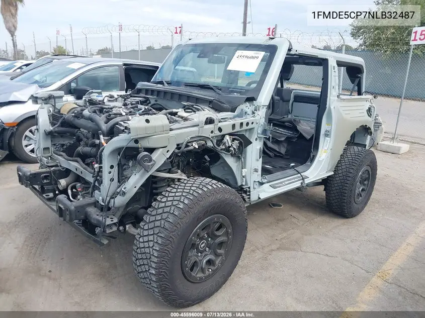 2022 Ford Bronco Wildtrak VIN: 1FMDE5CP7NLB32487 Lot: 45596009