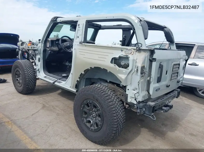 2022 Ford Bronco Wildtrak VIN: 1FMDE5CP7NLB32487 Lot: 45596009