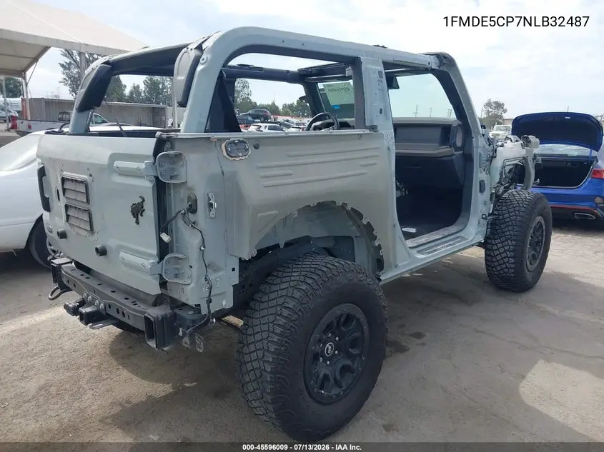2022 Ford Bronco Wildtrak VIN: 1FMDE5CP7NLB32487 Lot: 45596009