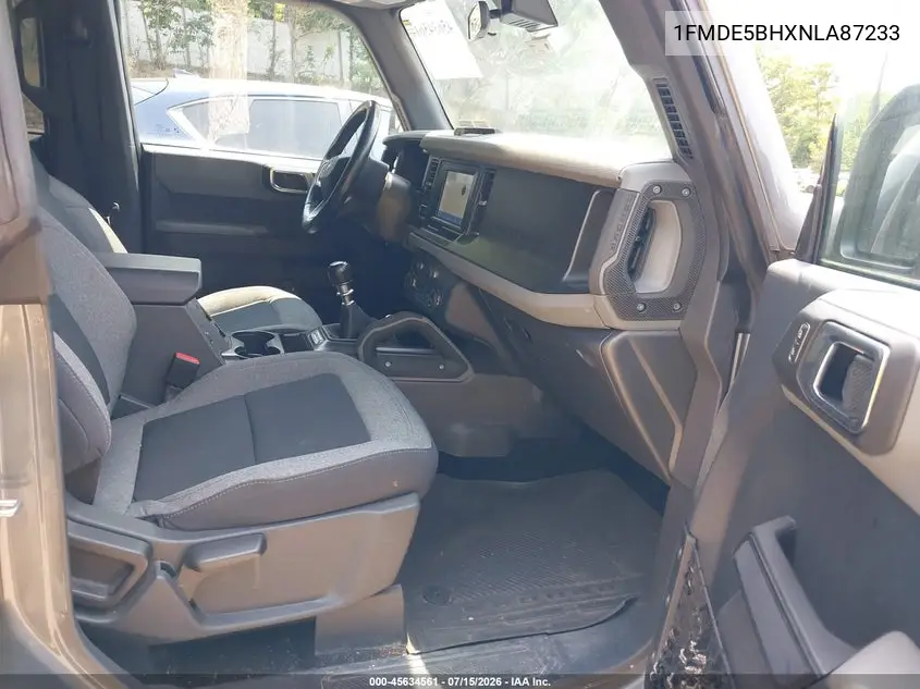 2022 Ford Bronco Big Bend/Black Diamond/Outer Banks VIN: 1FMDE5BHXNLA87233 Lot: 45634561