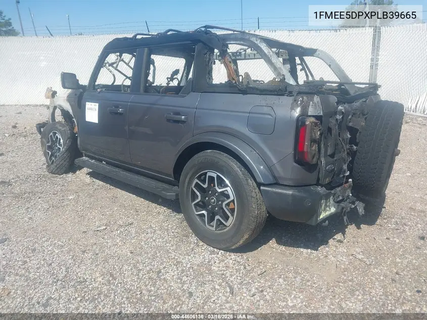 2023 Ford Bronco Outer Banks VIN: 1FMEE5DPXPLB39665 Lot: 44606136