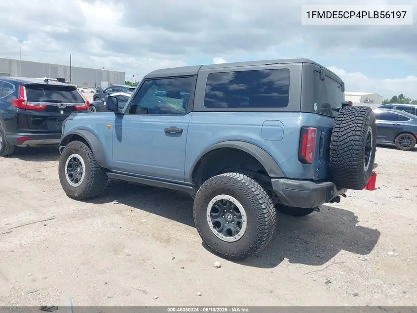 2023 Ford Bronco Badlands VIN: 1FMDE5CP4PLB56197 Lot: 45350324