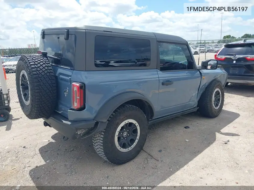 2023 Ford Bronco Badlands VIN: 1FMDE5CP4PLB56197 Lot: 45350324