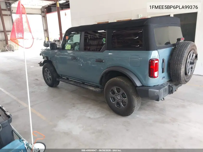 2023 Ford Bronco Big Bend/Black Diamond/Outer Banks VIN: 1FMEE5BP6PLA99376 Lot: 45500047