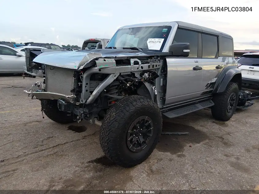 2023 Ford Bronco Raptor VIN: 1FMEE5JR4PLC03804 Lot: 45561378