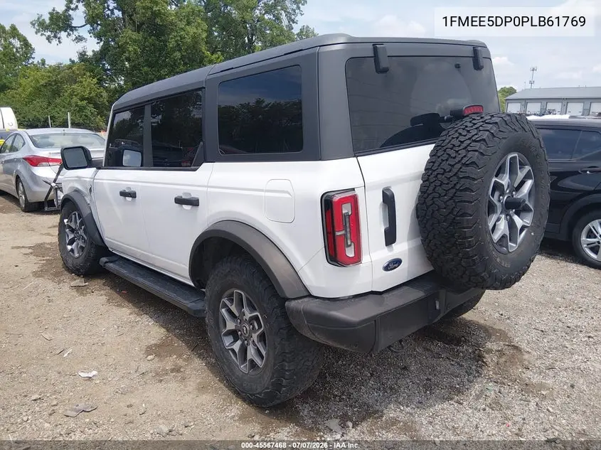2023 Ford Bronco Badlands VIN: 1FMEE5DP0PLB61769 Lot: 45567468