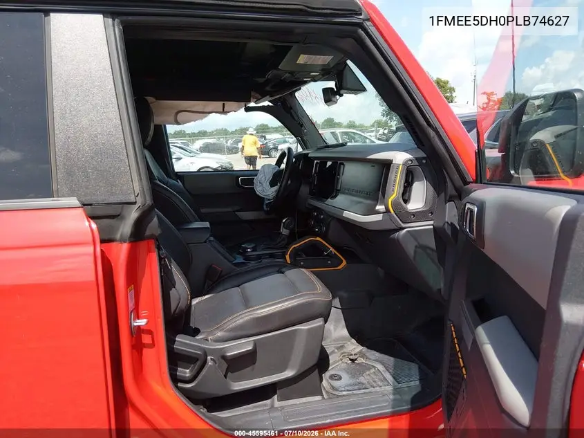 2023 Ford Bronco Badlands VIN: 1FMEE5DH0PLB74627 Lot: 45595461