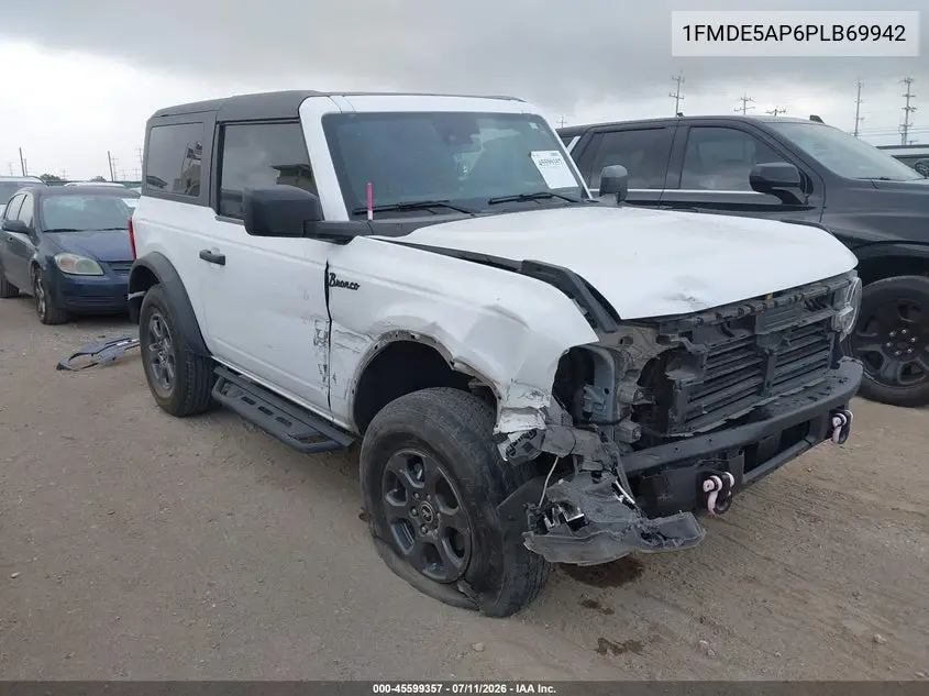 2023 Ford Bronco Big Bend/Black Diamond/Outer Banks VIN: 1FMDE5AP6PLB69942 Lot: 45599357