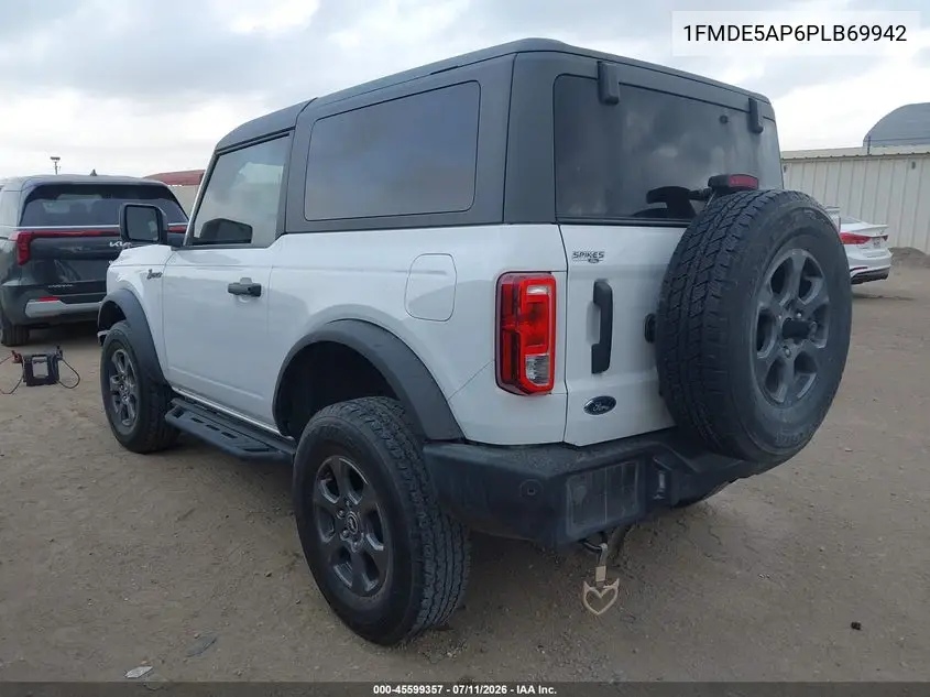 2023 Ford Bronco Big Bend/Black Diamond/Outer Banks VIN: 1FMDE5AP6PLB69942 Lot: 45599357