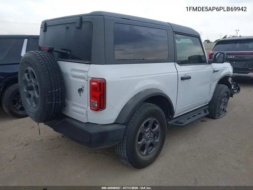 2023 Ford Bronco Big Bend/Black Diamond/Outer Banks VIN: 1FMDE5AP6PLB69942 Lot: 45599357