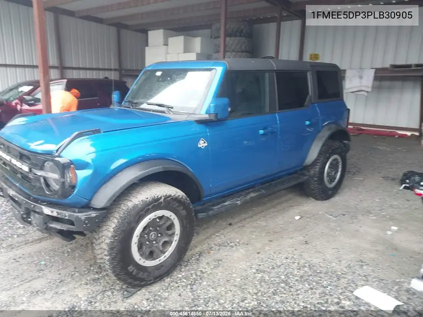 2023 Ford Bronco Outer Banks VIN: 1FMEE5DP3PLB30905 Lot: 45614650