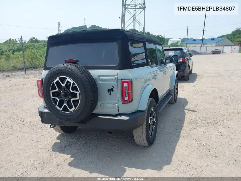 2023 Ford Bronco Outer Banks VIN: 1FMDE5BH2PLB34807 Lot: 45626840