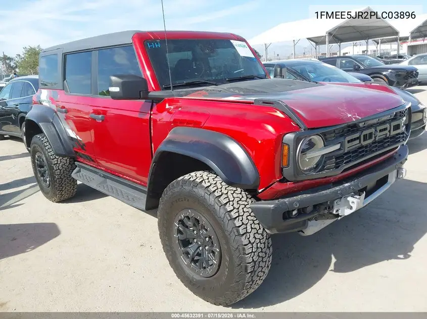 2023 Ford Bronco Raptor VIN: 1FMEE5JR2PLC03896 Lot: 45632391