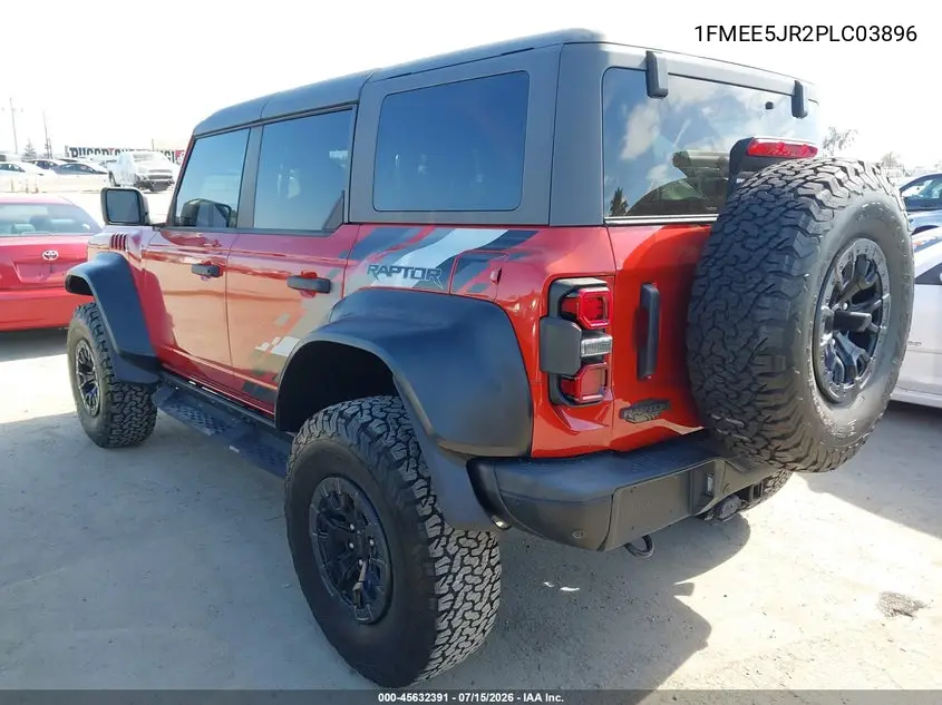 2023 Ford Bronco Raptor VIN: 1FMEE5JR2PLC03896 Lot: 45632391