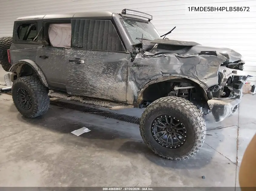 2023 Ford Bronco Big Bend VIN: 1FMDE5BH4PLB58672 Lot: 45655937