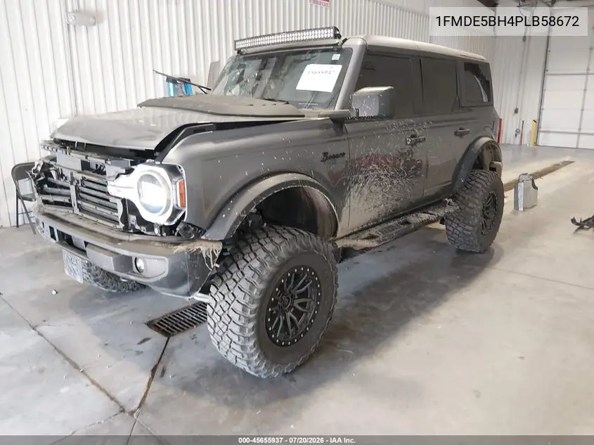 2023 Ford Bronco Big Bend VIN: 1FMDE5BH4PLB58672 Lot: 45655937