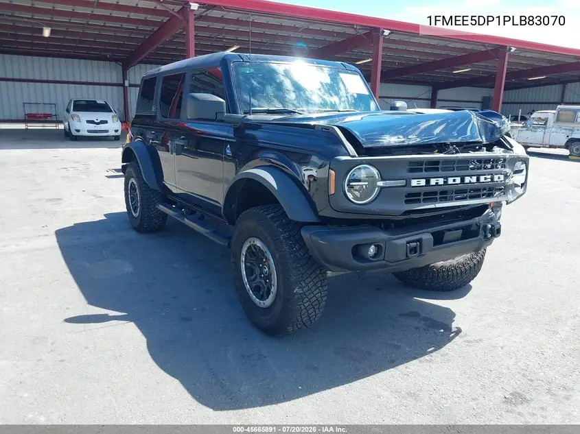 2023 Ford Bronco Black Diamond VIN: 1FMEE5DP1PLB83070 Lot: 45665891