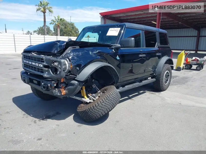 2023 Ford Bronco Black Diamond VIN: 1FMEE5DP1PLB83070 Lot: 45665891