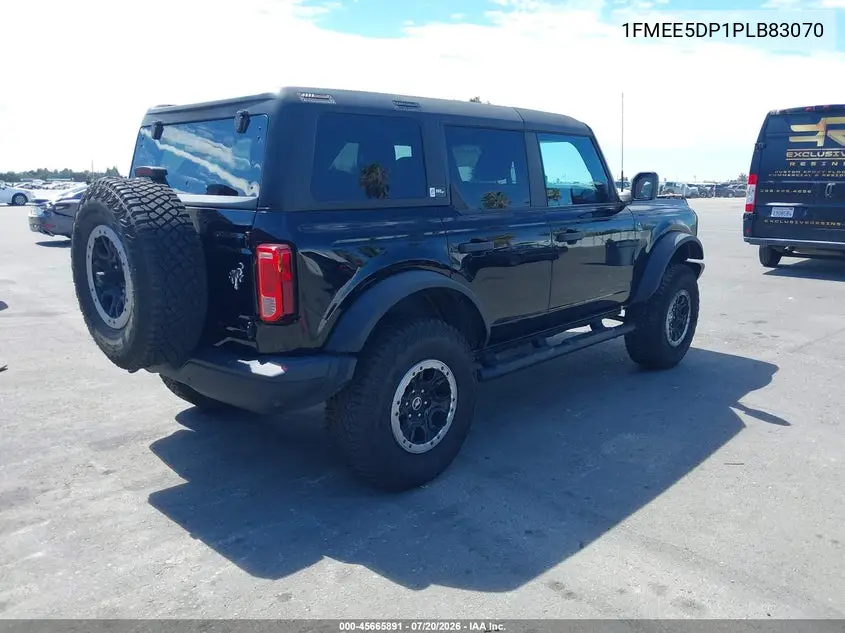 2023 Ford Bronco Black Diamond VIN: 1FMEE5DP1PLB83070 Lot: 45665891