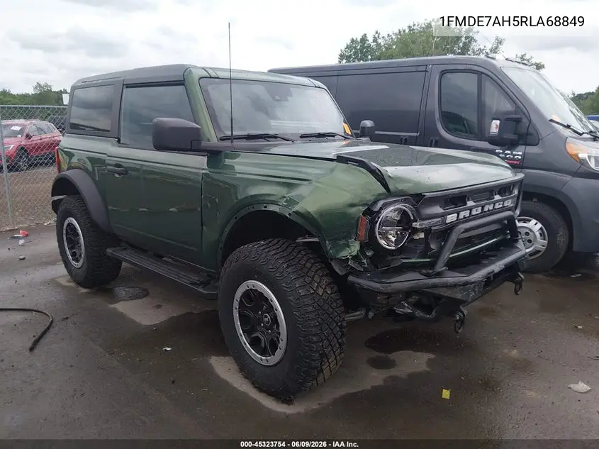 2024 Ford Bronco Big Bend VIN: 1FMDE7AH5RLA68849 Lot: 45323754