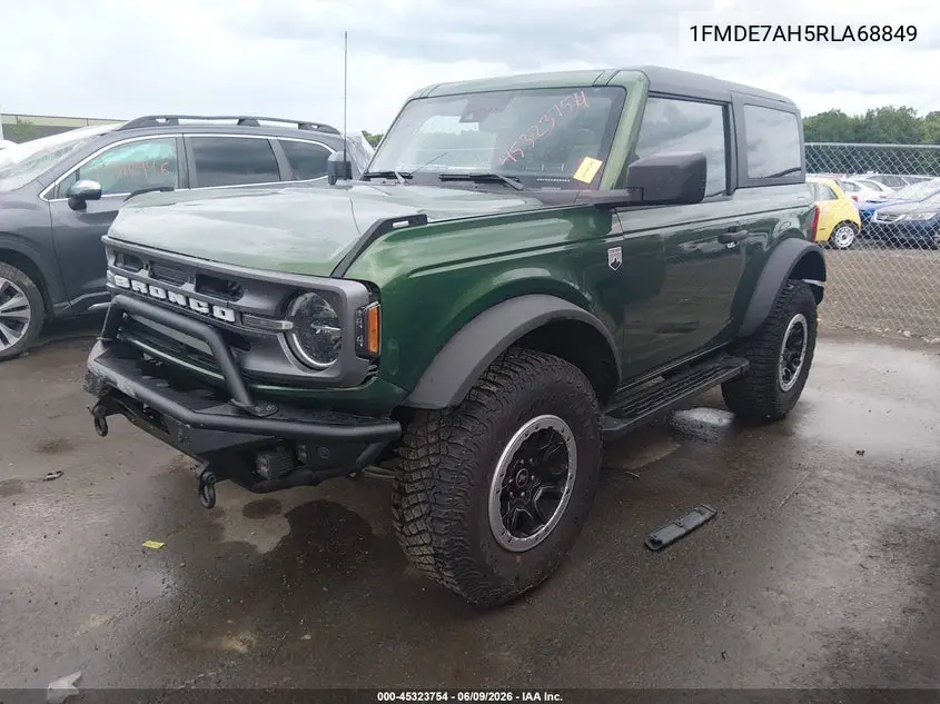 2024 Ford Bronco Big Bend VIN: 1FMDE7AH5RLA68849 Lot: 45323754