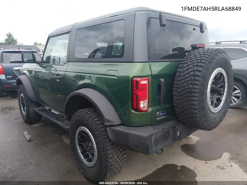 2024 Ford Bronco Big Bend VIN: 1FMDE7AH5RLA68849 Lot: 45323754