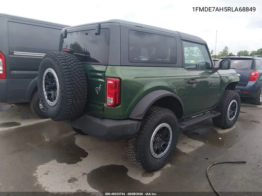 2024 Ford Bronco Big Bend VIN: 1FMDE7AH5RLA68849 Lot: 45323754