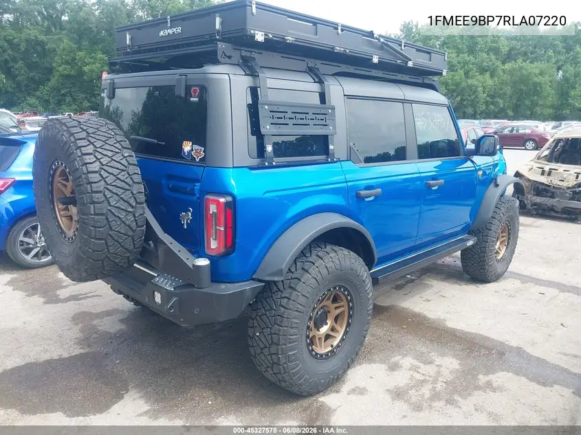 2024 Ford Bronco Badlands VIN: 1FMEE9BP7RLA07220 Lot: 45327578