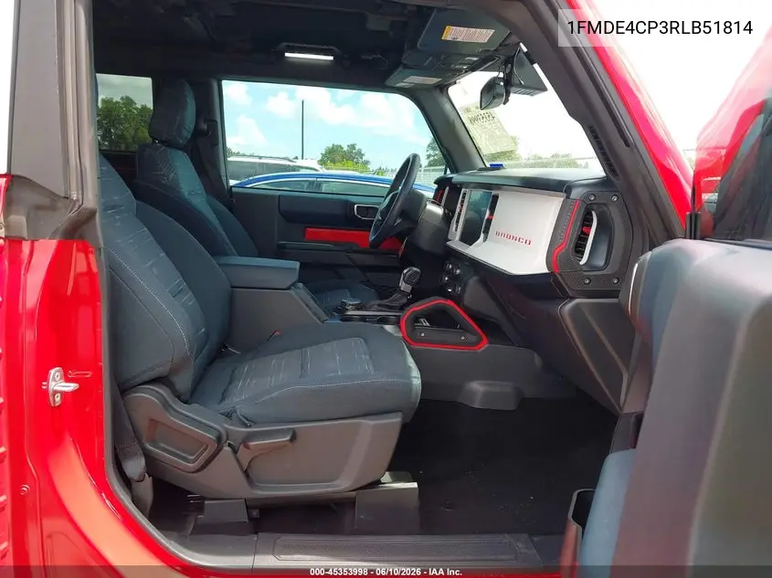 2024 Ford Bronco Heritage Edition VIN: 1FMDE4CP3RLB51814 Lot: 45353998