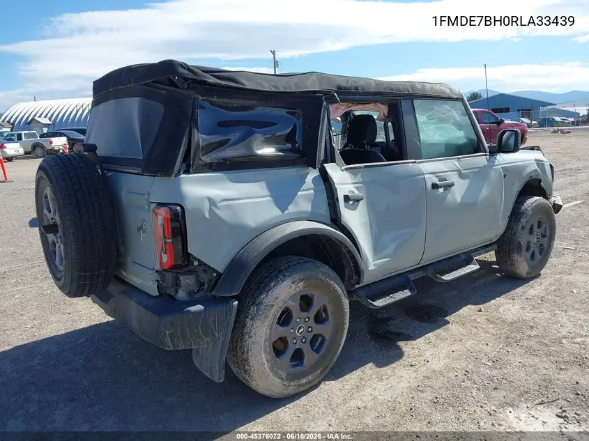 2024 Ford Bronco Big Bend VIN: 1FMDE7BH0RLA33439 Lot: 45376072