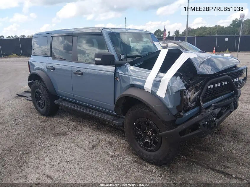 2024 Ford Bronco Wildtrak VIN: 1FMEE2BP7RLB51938 Lot: 45397707