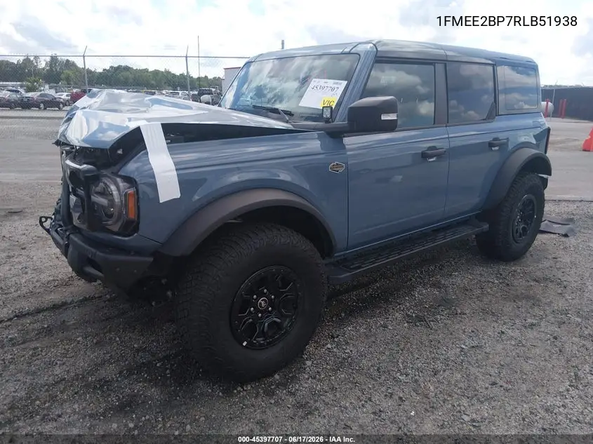 2024 Ford Bronco Wildtrak VIN: 1FMEE2BP7RLB51938 Lot: 45397707