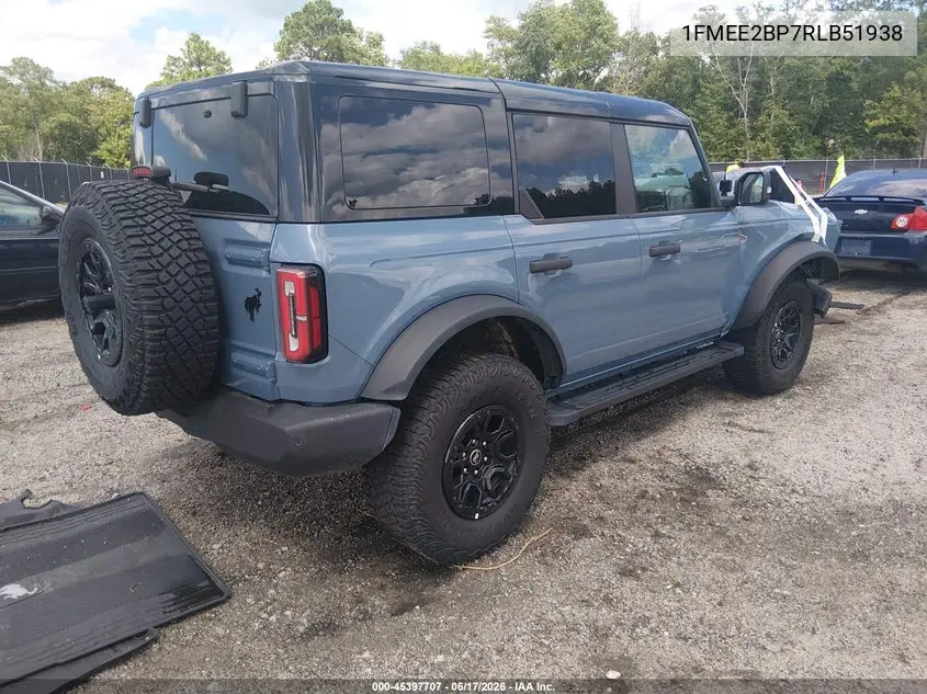 2024 Ford Bronco Wildtrak VIN: 1FMEE2BP7RLB51938 Lot: 45397707