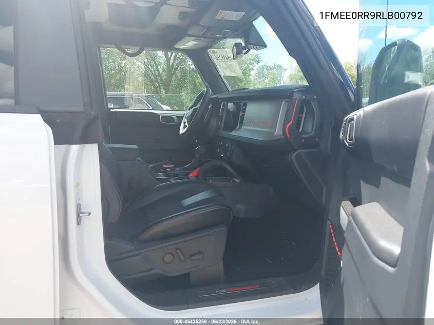 2024 Ford Bronco Raptor VIN: 1FMEE0RR9RLB00792 Lot: 45435256