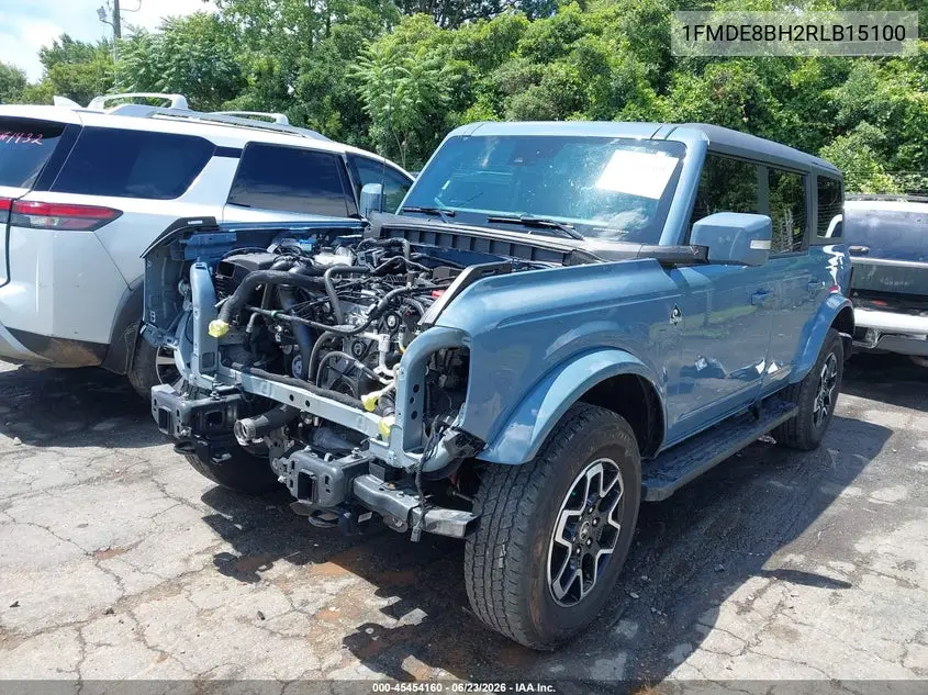 2024 Ford Bronco Outer Banks VIN: 1FMDE8BH2RLB15100 Lot: 45454160