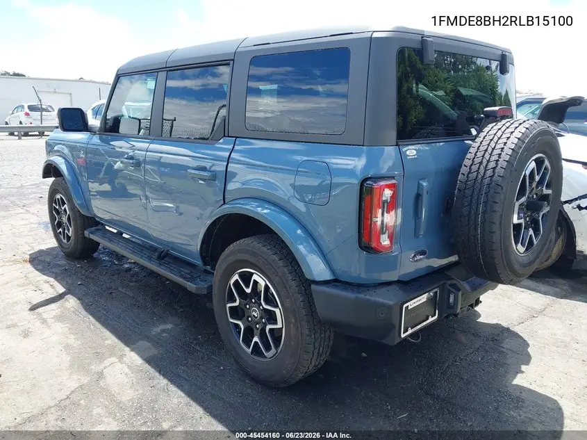 2024 Ford Bronco Outer Banks VIN: 1FMDE8BH2RLB15100 Lot: 45454160