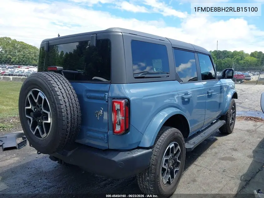 2024 Ford Bronco Outer Banks VIN: 1FMDE8BH2RLB15100 Lot: 45454160