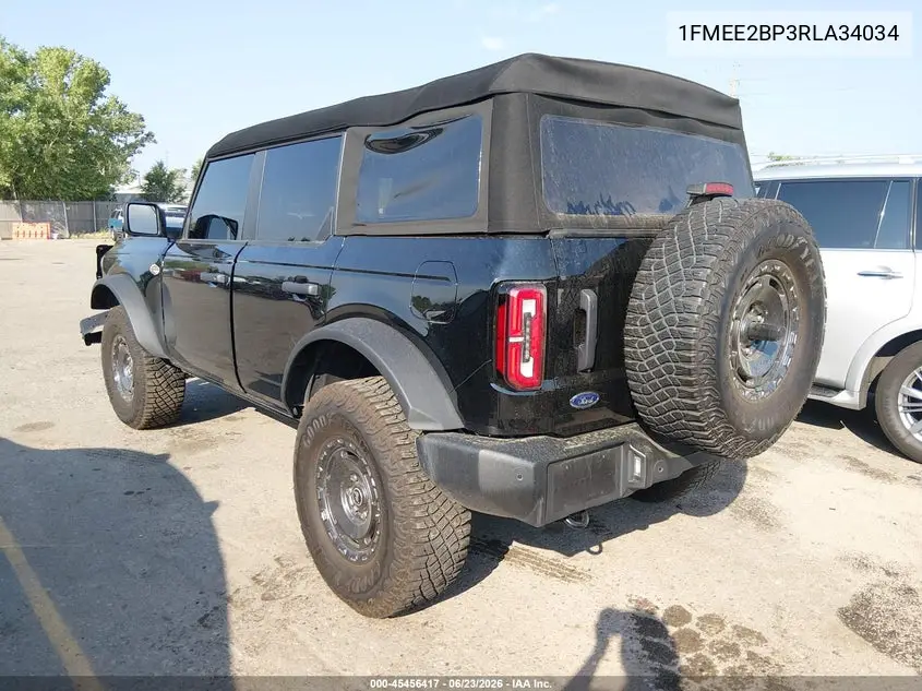 2024 Ford Bronco Wildtrak VIN: 1FMEE2BP3RLA34034 Lot: 45456417