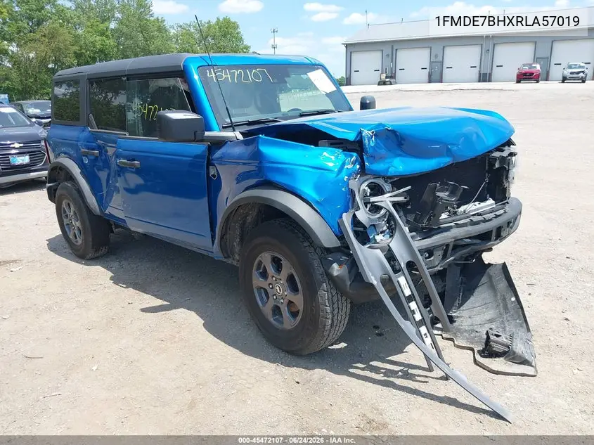 2024 Ford Bronco Big Bend VIN: 1FMDE7BHXRLA57019 Lot: 45472107