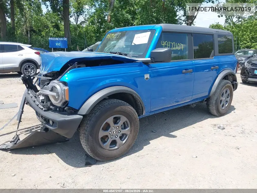 2024 Ford Bronco Big Bend VIN: 1FMDE7BHXRLA57019 Lot: 45472107