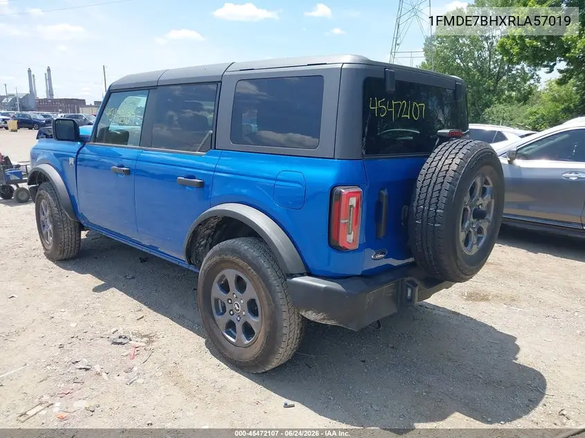 2024 Ford Bronco Big Bend VIN: 1FMDE7BHXRLA57019 Lot: 45472107