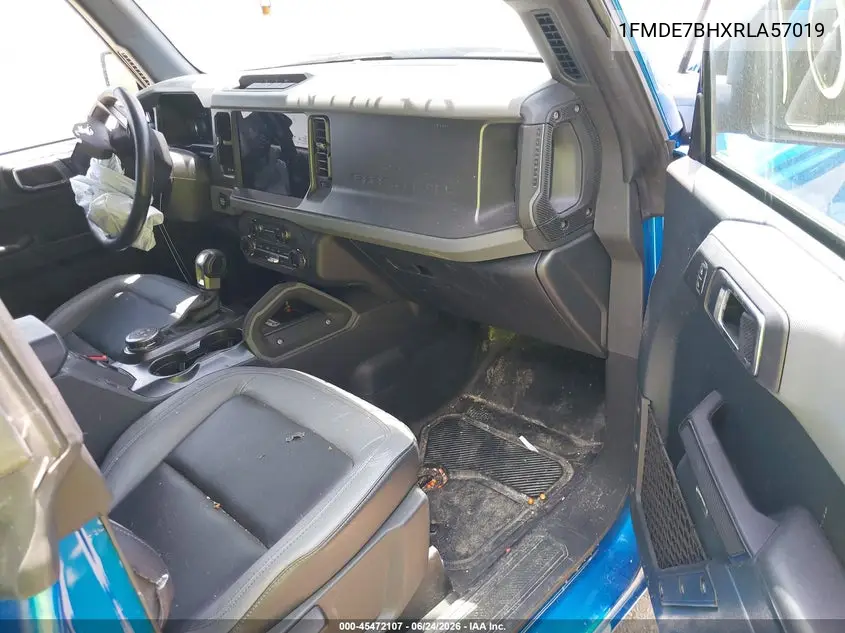 2024 Ford Bronco Big Bend VIN: 1FMDE7BHXRLA57019 Lot: 45472107