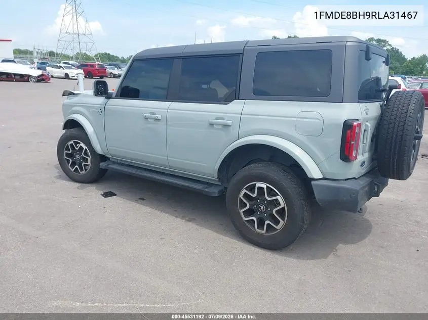 2024 Ford Bronco Outer Banks VIN: 1FMDE8BH9RLA31467 Lot: 45531192