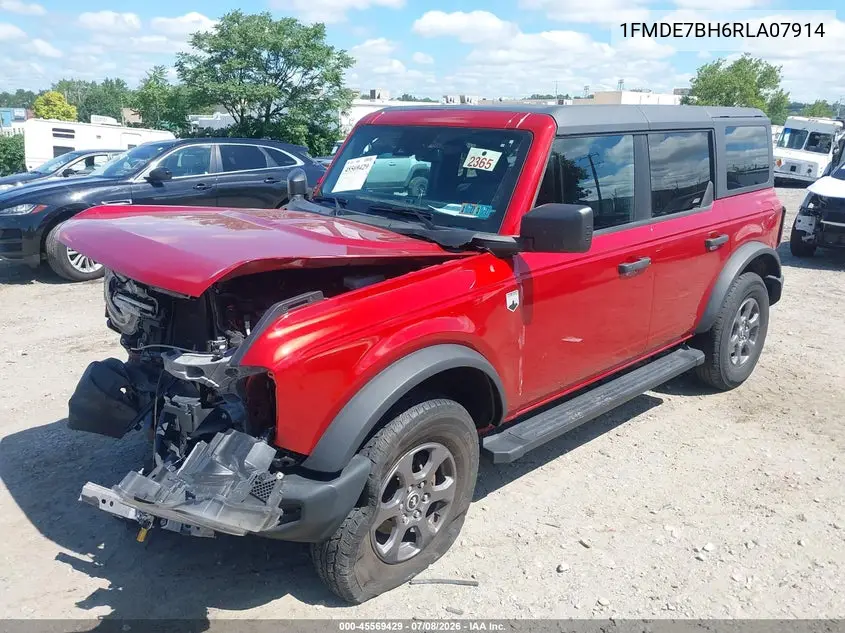 2024 Ford Bronco Big Bend VIN: 1FMDE7BH6RLA07914 Lot: 45569429