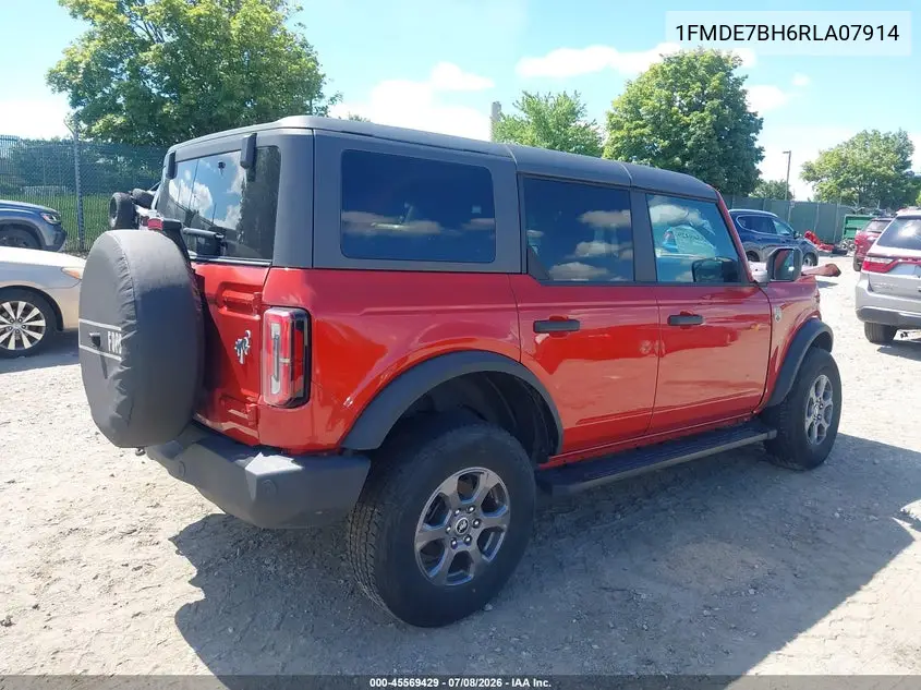 2024 Ford Bronco Big Bend VIN: 1FMDE7BH6RLA07914 Lot: 45569429