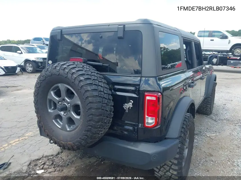 2024 Ford Bronco Big Bend VIN: 1FMDE7BH2RLB07346 Lot: 45589591
