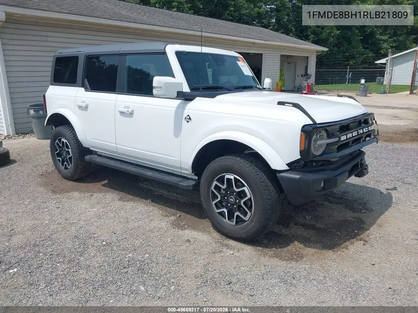 2024 Ford Bronco Outer Banks VIN: 1FMDE8BH1RLB21809 Lot: 45659217