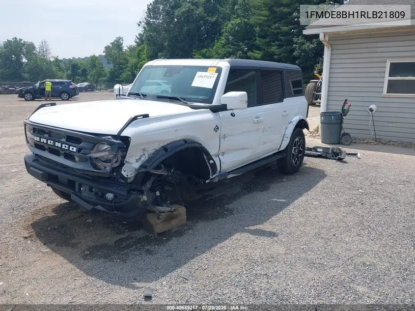 2024 Ford Bronco Outer Banks VIN: 1FMDE8BH1RLB21809 Lot: 45659217