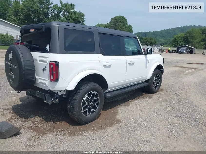 2024 Ford Bronco Outer Banks VIN: 1FMDE8BH1RLB21809 Lot: 45659217
